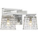 Northam 2 Light 12.63 inch Polished Chrome Bathroom Vanity Light Wall Light