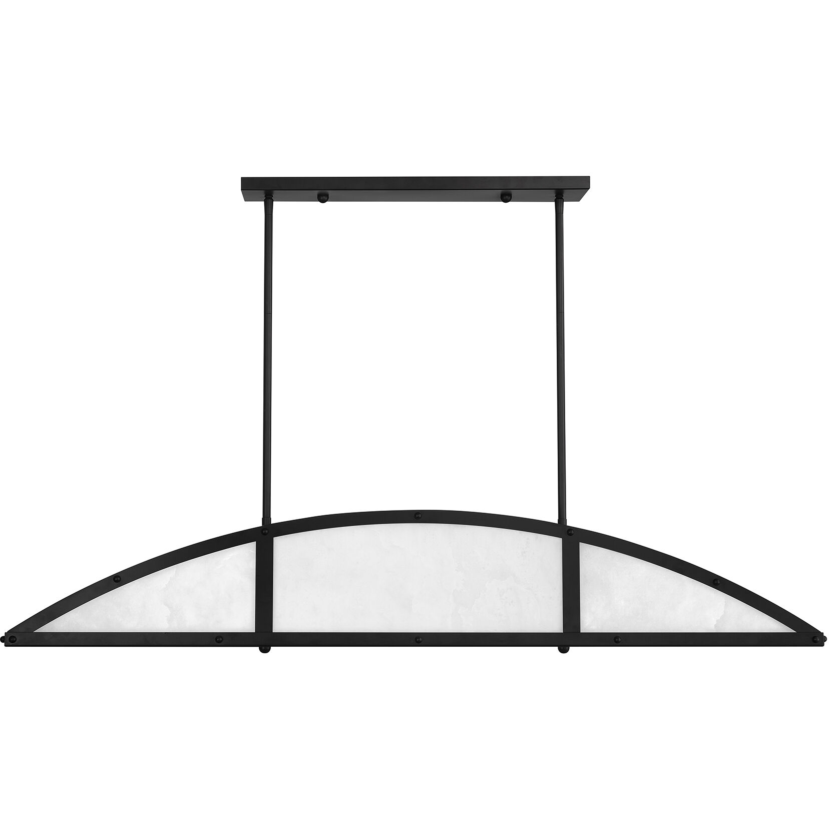 Legacy 4 Light 46 inch Matte Black Linear Chandelier Ceiling Light