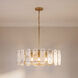 Antolini 5 Light 28.5 inch Warm Brass Pendant Ceiling Light