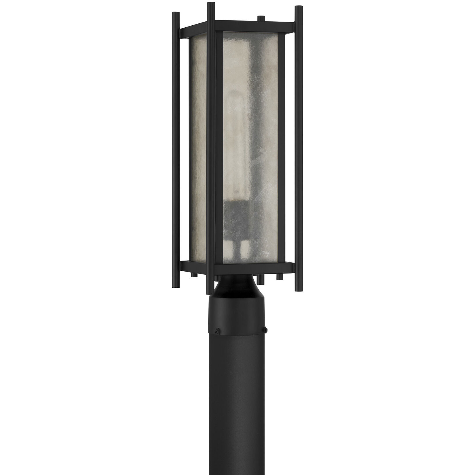 Jacobs 1 Light 18.5 inch Matte Black Outdoor Post Lantern