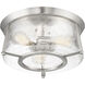 Dash 3 Light 16 inch Satin Nickel Flush Mount Ceiling Light, Essentials