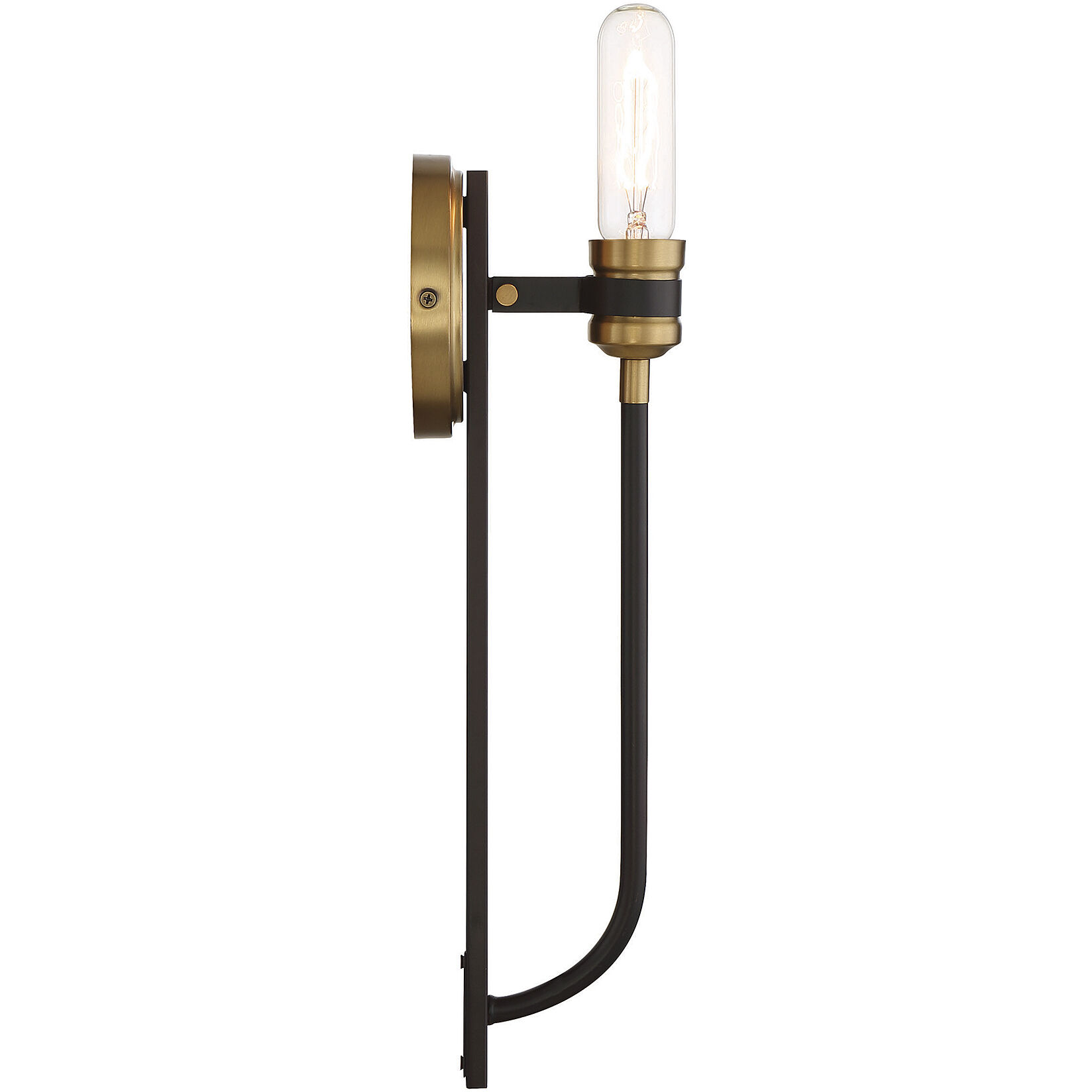 Kenyon 1 Light 5 inch Bronze with Brass Accents Wall Sconce Wall Light, Essentials