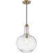 Kantor 1 Light 11 inch Warm Brass Pendant Ceiling Light, Lighting One