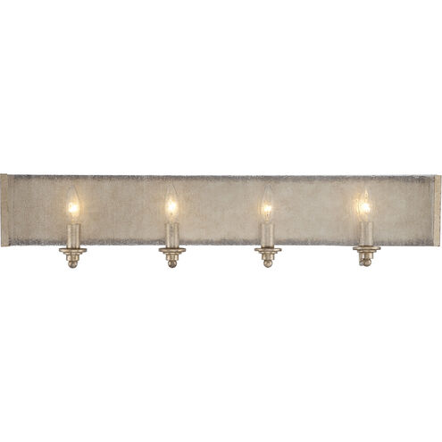 Chelsey 4 Light 32 inch Oxidized Silver Bath Light Wall Light