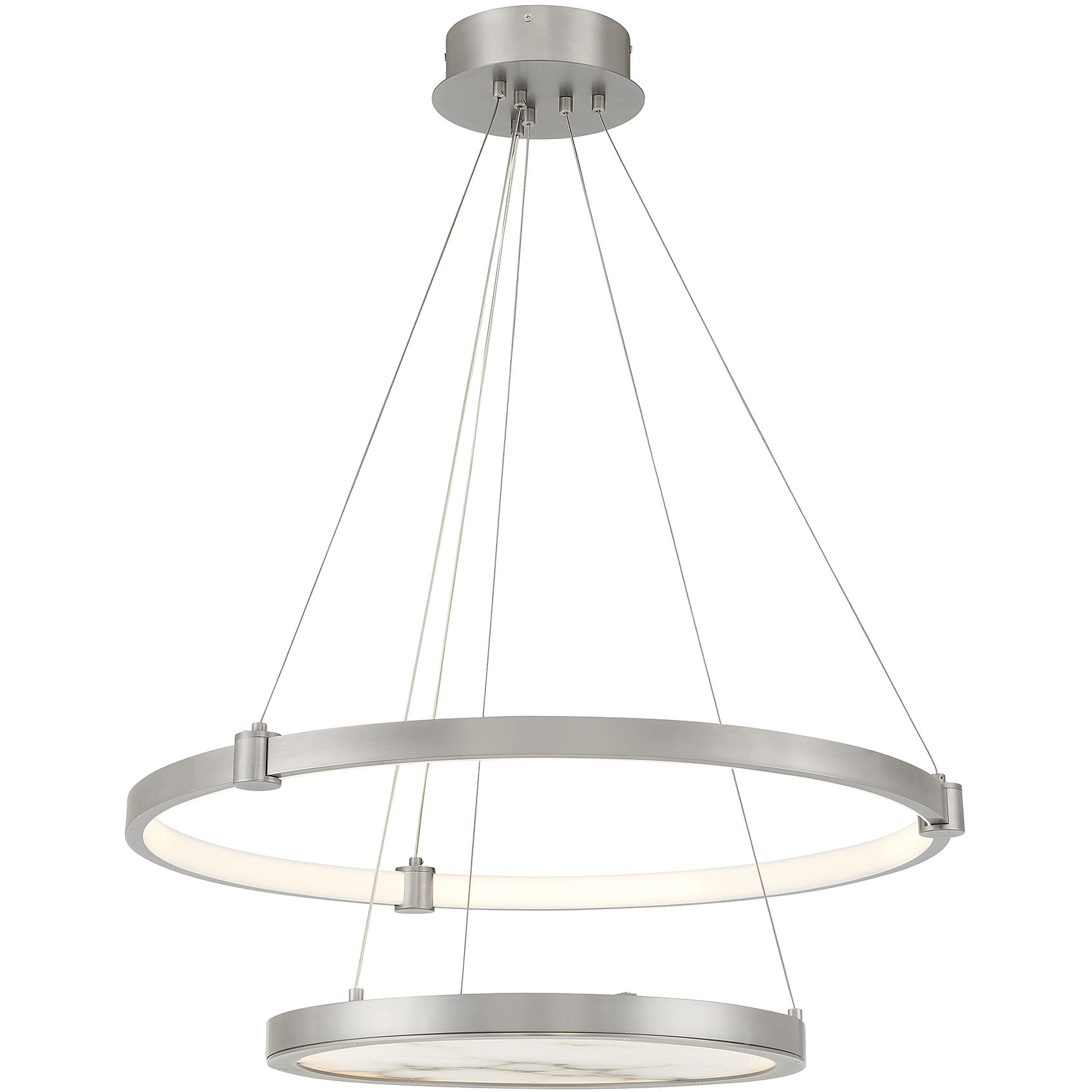 Mayer LED 28 inch Antique Nickel Chandelier Ceiling Light