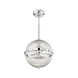 Arena 17 inch Polished Chrome with Silver Blades Fan D lier