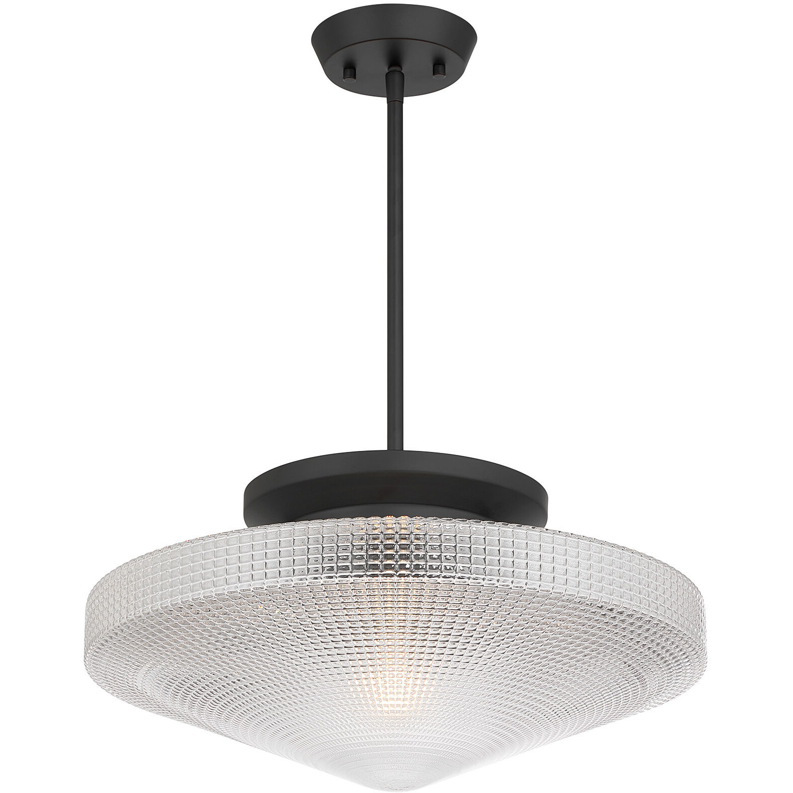 Norwich 1 Light 18 inch Matte Black Covertible SemiFlush Ceiling Light