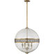 Stirling 4 Light 19.88 inch Warm Brass Pendant Ceiling Light