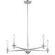 Jasmine 5 Light 30 inch Polished Nickel Chandelier Ceiling Light, Essentials