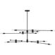 Lyrique 12 Light 54.25 inch Matte Black Chandelier Ceiling Light