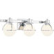 Pierce 3 Light 24 inch Chrome Bathroom Vanity Light Wall Light