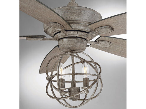 North LED Aged Wood Fan Light Kit