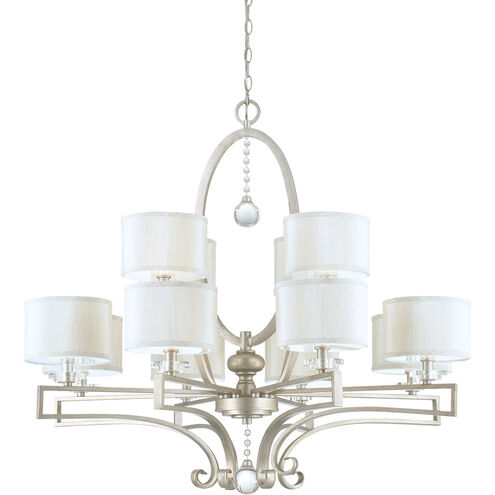Rosendal 12 Light 40 inch Silver Sparkle Chandelier Ceiling Light