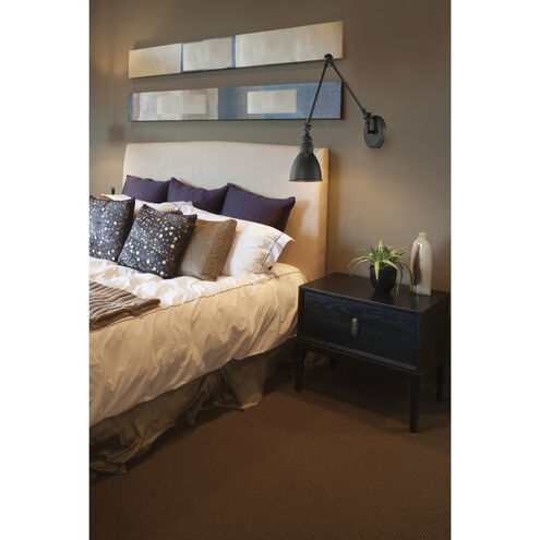 Dakota 33.75 inch 60.00 watt Matte Black Adjustable Wall Sconce Wall Light, Essentials