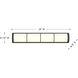 Harper LED 26 inch Matte Black Bathroom Vanity Light Wall Light