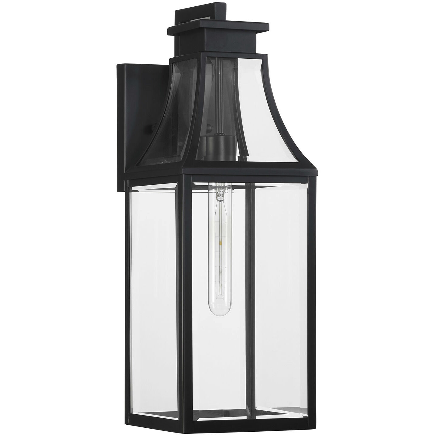 Emery 1 Light 20 inch Matte Black Outdoor Wall Lantern