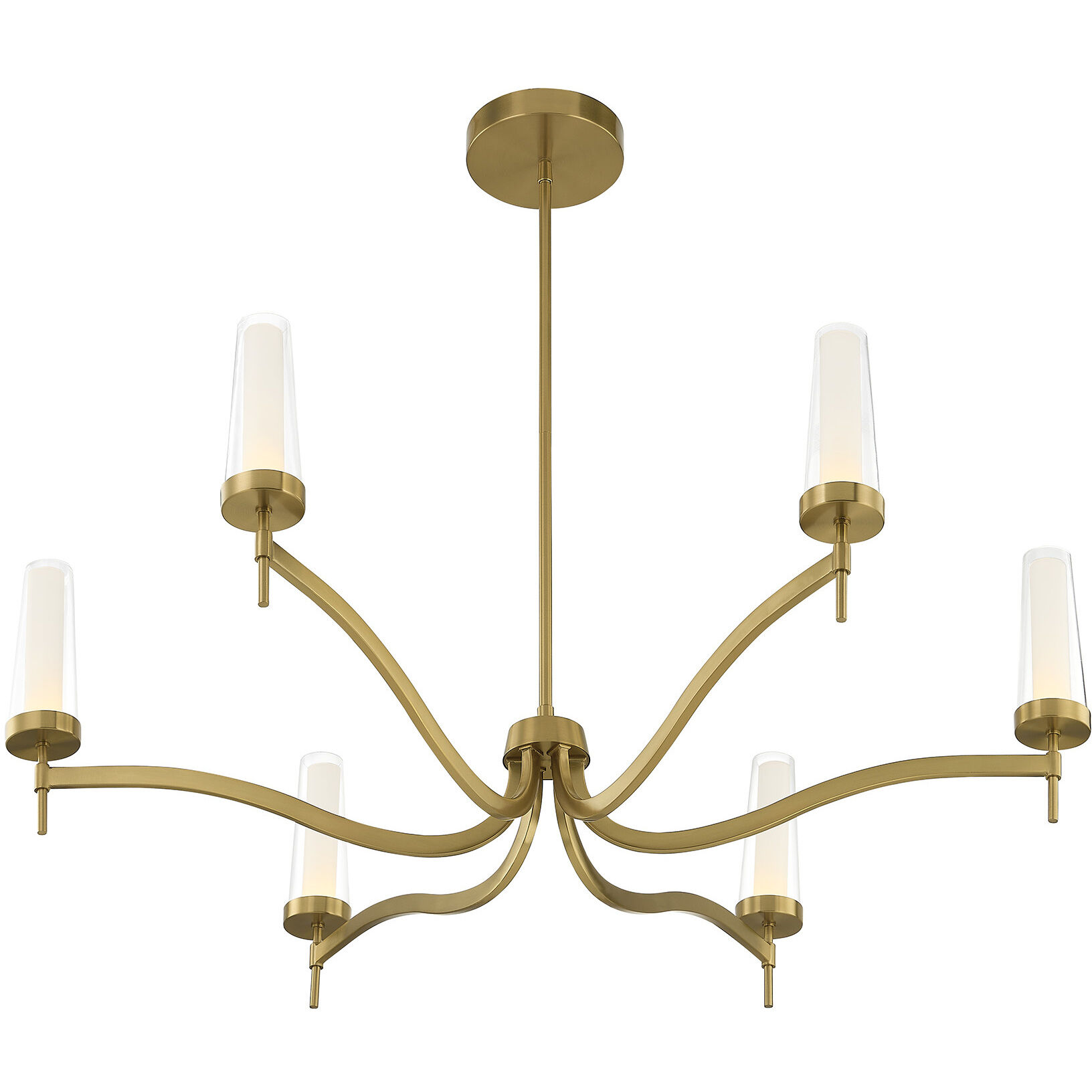 Butler LED 40 inch Warm Brass Chandelier Ceiling Light