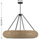 Gaia 6 Light 40 inch Matte Black Pendant Ceiling Light