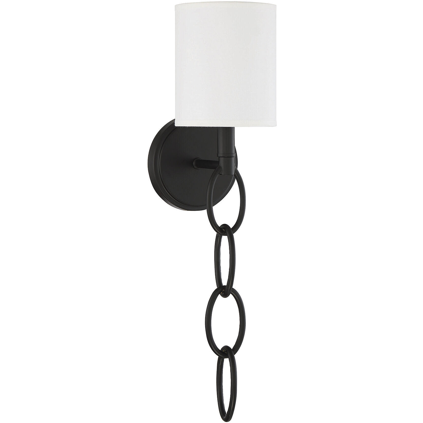 Joffree 1 Light 5 inch Matte Black Wall Sconce Wall Light, Essentials