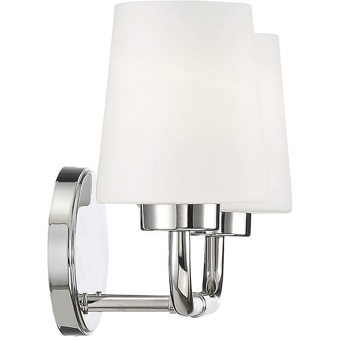 Capra 2 Light 15 inch Polished Nickel Bathroom Vanity Light Wall Light, Essentials