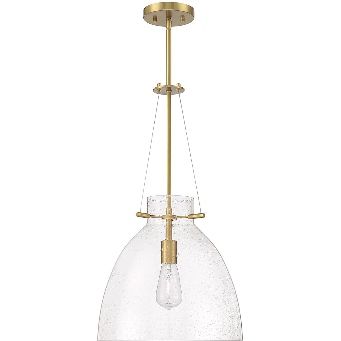 Foster 1 Light 14 inch Warm Brass Pendant Ceiling Light