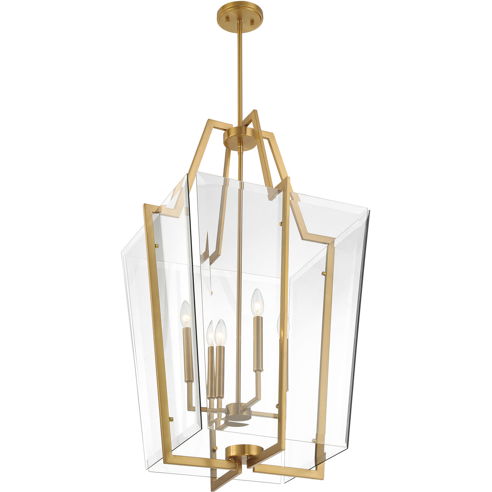 Farell 4 Light 21 inch Warm Brass Pendant Ceiling Light