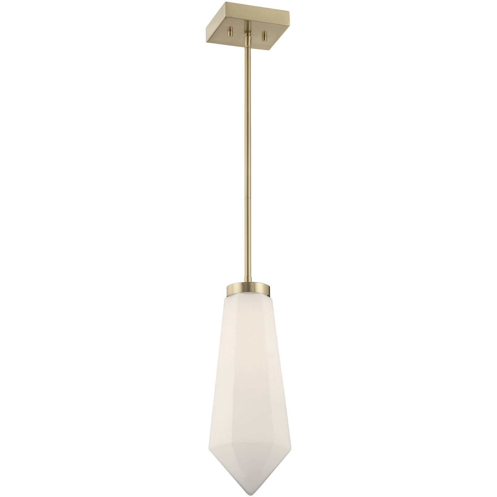 Leland LED 6 inch Noble Brass Mini-Pendant Ceiling Light