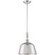 Berg 1 Light 12 inch Polished Nickel Pendant Ceiling Light, Essentials