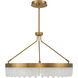Landon LED 34 inch Warm Brass Pendant Ceiling Light
