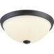 Stella 2 Light 11 inch English Bronze Flush Mount Ceiling Light