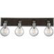 Dansk 4 Light 28.75 inch Galvanized Metal Bathroom Vanity Light Wall Light