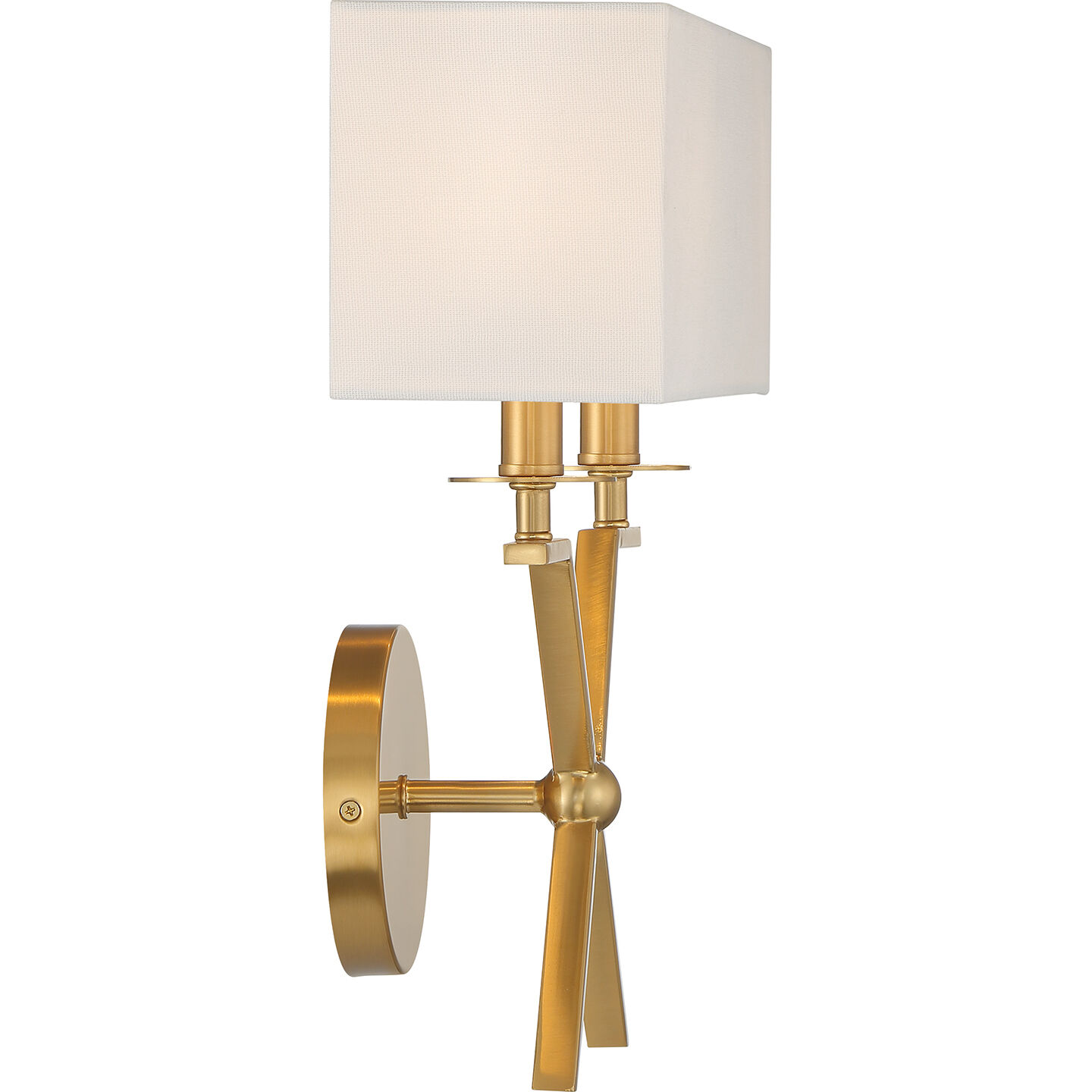 Arondale 2 Light 14 inch Warm Brass Wall Sconce Wall Light
