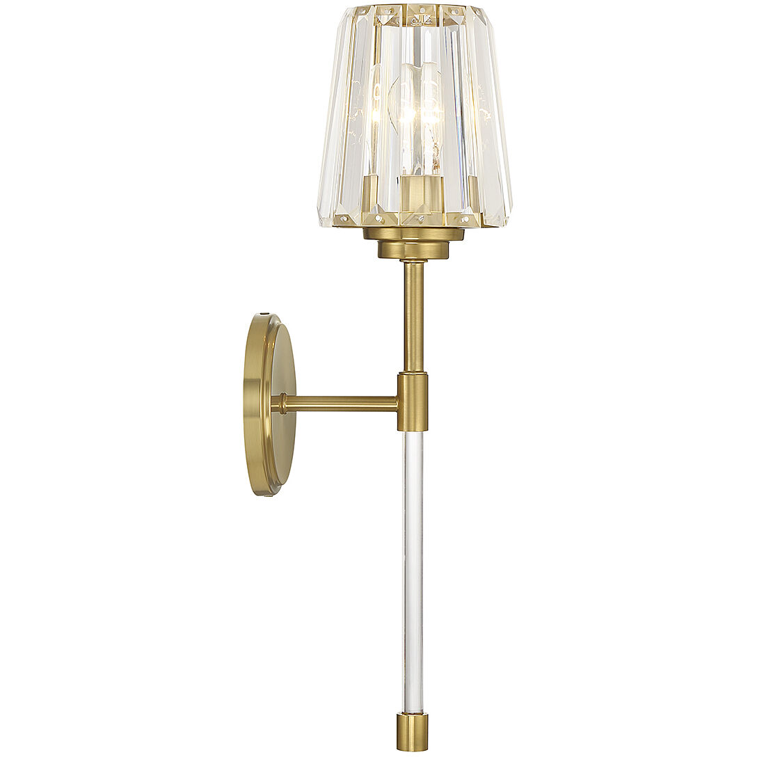 Garnet 1 Light 5.5 inch Warm Brass Wall Sconce Wall Light