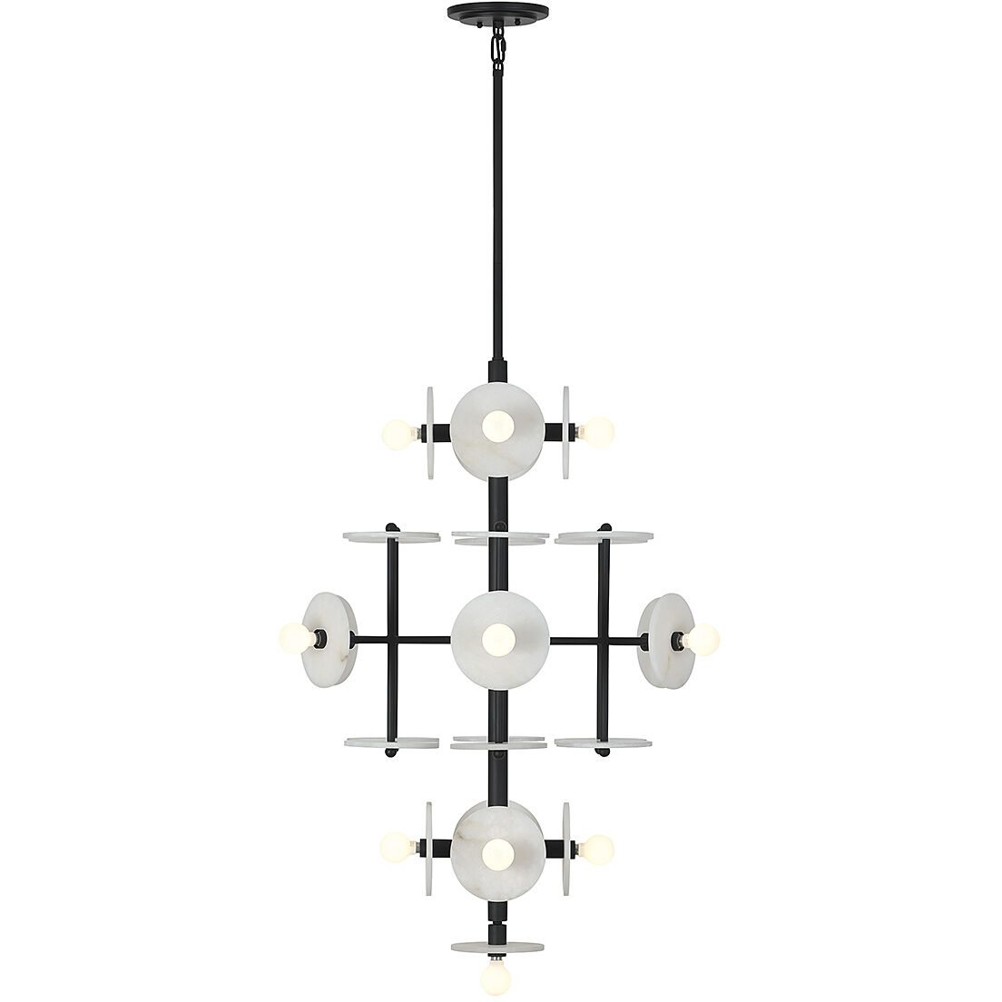 Amani 15 Light 30 inch Black Cashmere Chandelier Ceiling Light