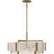 Orleans 6 Light 24.28 inch Distressed Gold Pendant Ceiling Light