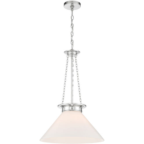 Myers 1 Light 18 inch Polished Nickel Pendant Ceiling Light