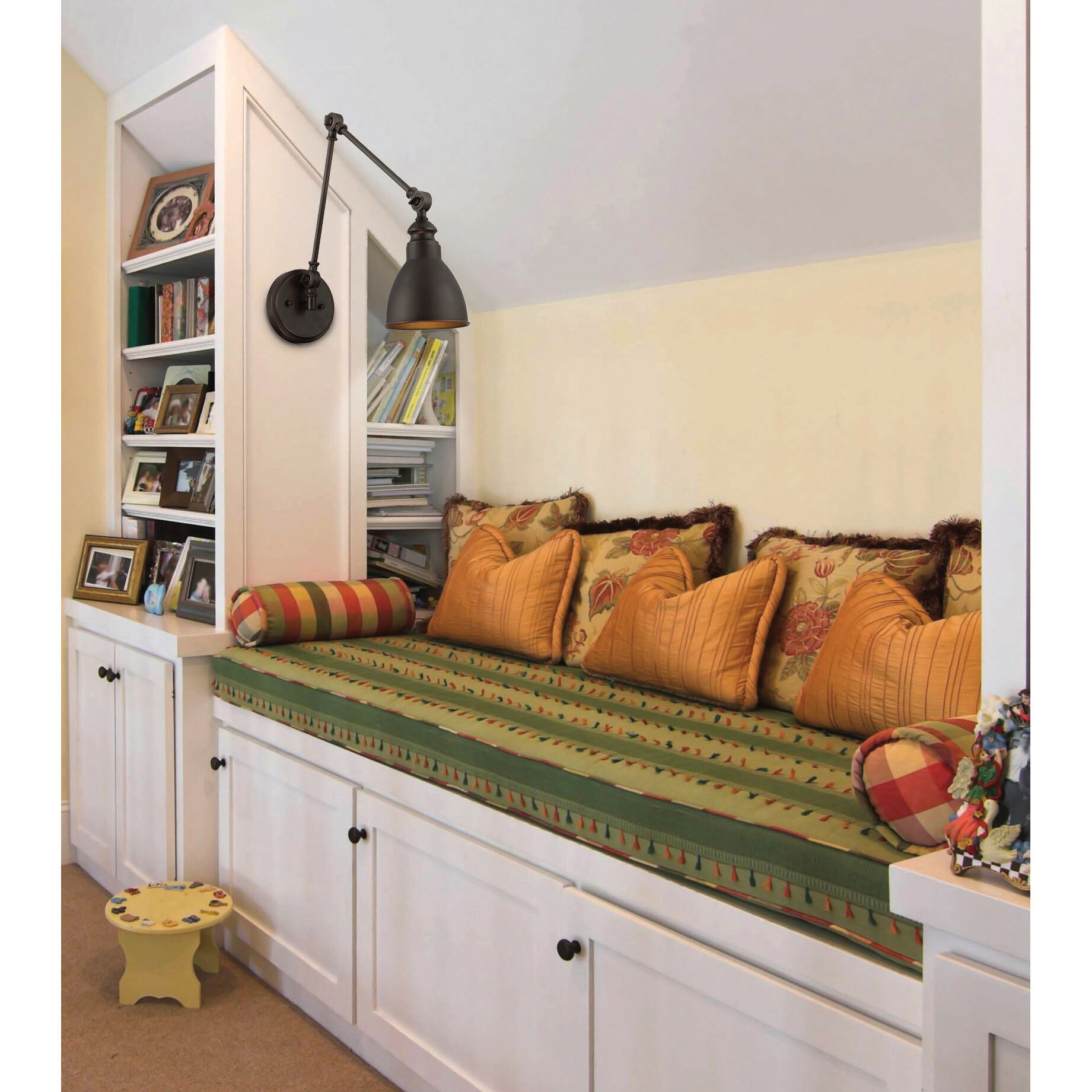 Dakota 33.75 inch 60 watt English Bronze Adjustable Wall Sconce Wall Light, Essentials