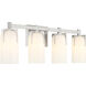 Caldwell 4 Light 32 inch Satin Nickel Bathroom Vanity Light Wall Light