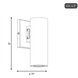Kelley LED 8 inch Matte Black Outdoor Wall Lantern