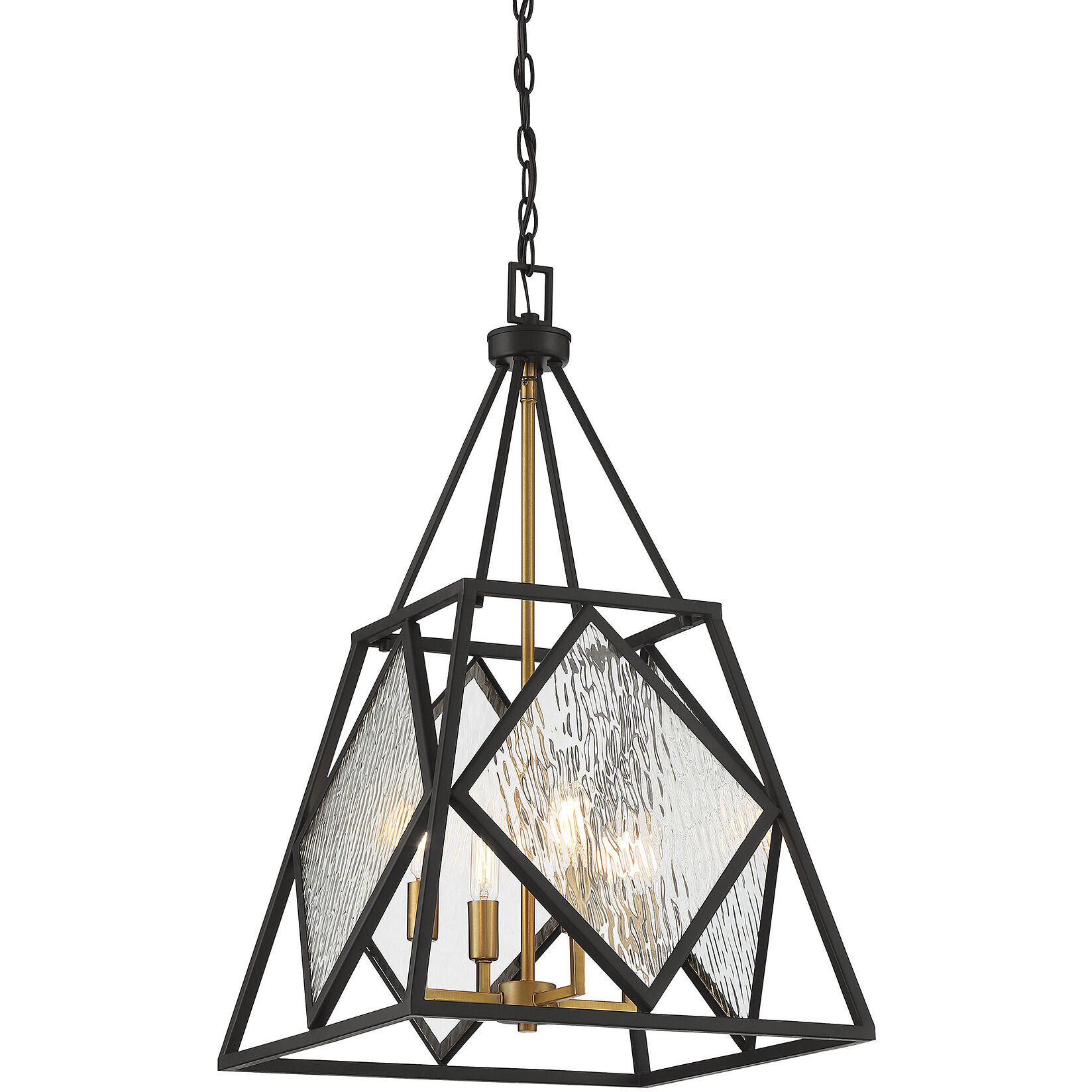 Capella 4 Light 16 inch English Bronze and Warm Brass Pendant Ceiling Light