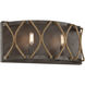 Keating 2 Light 17 inch Artisan Rust Bath Bar Wall Light