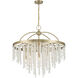 Jeanette 8 Light 30 inch Noble Brass Chandelier Ceiling Light