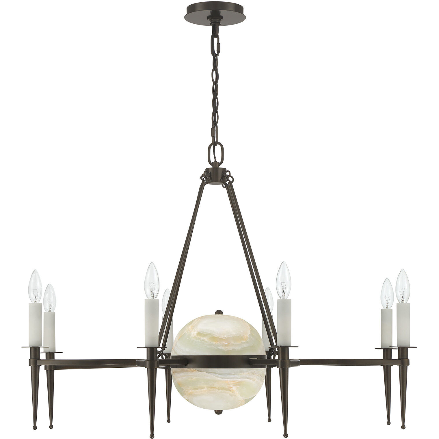 Sanger 10 Light 37 inch Mediterranean Bronze Chandelier Ceiling Light