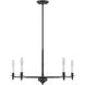 Jasmine 5 Light 30 inch Matte Black Chandelier Ceiling Light, Essentials