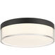 Clarion LED 7 inch Black Flush Mount Ceiling Light