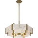 Orleans 6 Light 24.28 inch Distressed Gold Pendant Ceiling Light
