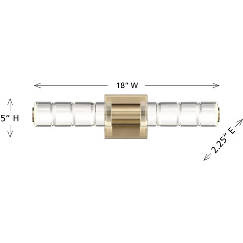 Beale LED 18 inch Noble Brass Bathroom Vanity Light Wall Light