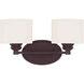 Kane 2 Light 16 inch English Bronze Bath Light Wall Light