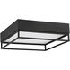 Creswell LED 14 inch English Bronze Flush Mount Ceiling Light, Square