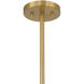 Espacio 6 Light 28 inch Warm Brass Chandelier Ceiling Light